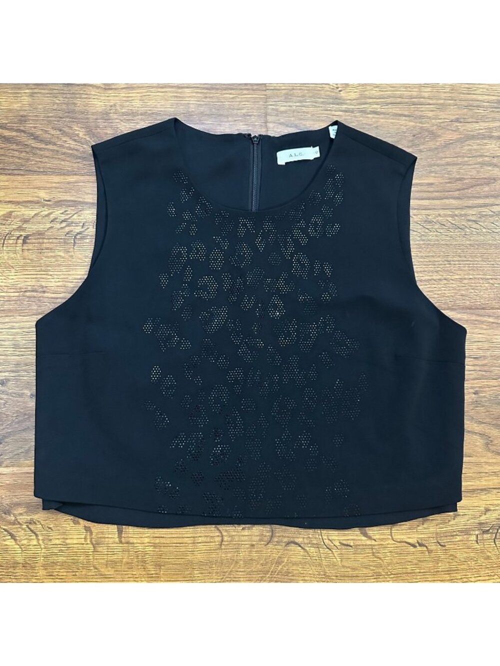 A.L.C. Embellished Crop Top